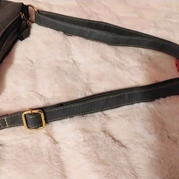 Stone & Co Granite Leather Boat Bottom Cross Body Bag - Picture 15 of 16